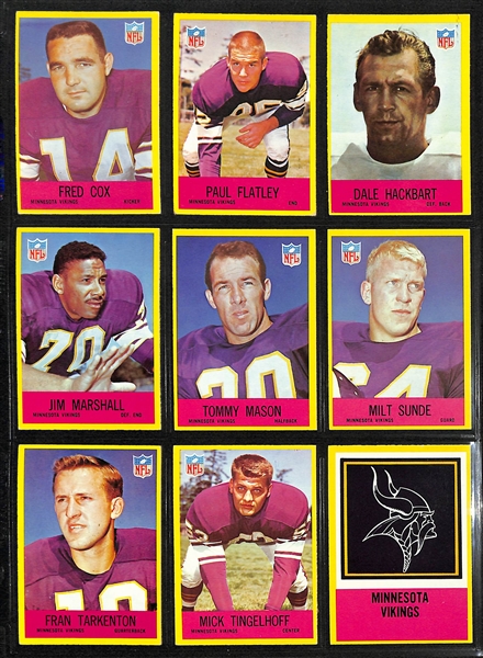 1967 Philadelphia Football Complete Set of 198 Cards w. Leroy Kelly Rookie Card