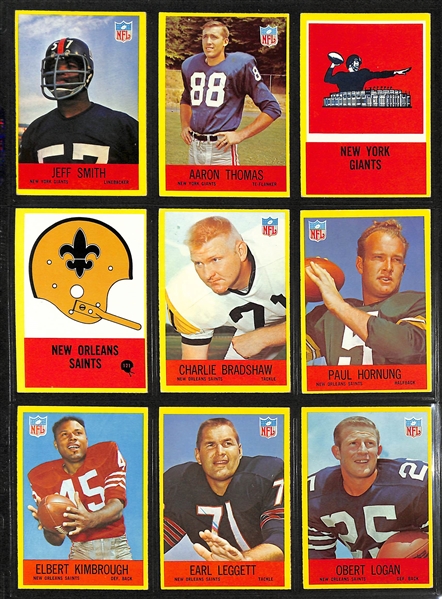 1967 Philadelphia Football Complete Set of 198 Cards w. Leroy Kelly Rookie Card