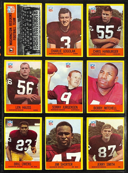 1967 Philadelphia Football Complete Set of 198 Cards w. Leroy Kelly Rookie Card