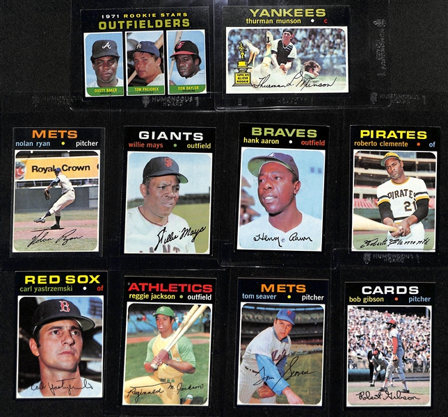 1971 Topps Baseball Complete Set of 752 Cards w. Baker/Baylor Rookie Card