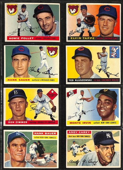  Lot of (22) 1955 Topps & (50) 1956 Topps Baseball Cards w. 1956 Topps Luis Aparicio Rookie Card