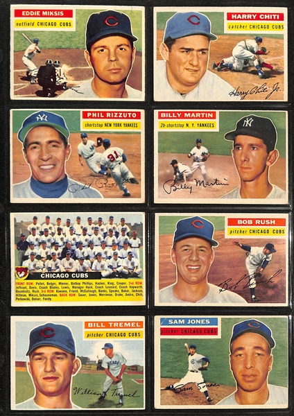  Lot of (22) 1955 Topps & (50) 1956 Topps Baseball Cards w. 1956 Topps Luis Aparicio Rookie Card