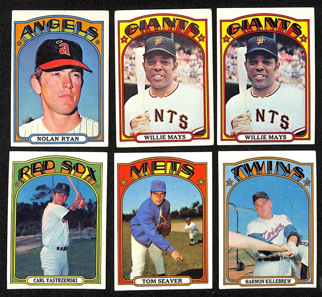   Lot of (300+) 1972 Topps Baseball Cards w. Nolan Ryan