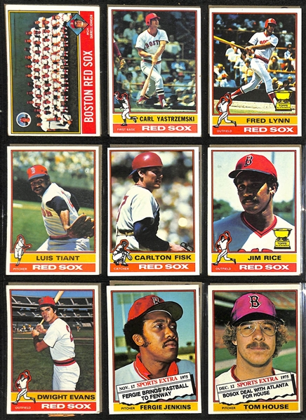   Lot of (600+) 1976 Topps Baseball Cards w. Hank Aaron (last reg issue card)