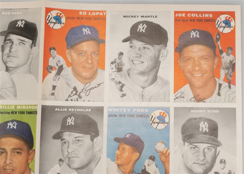  Lot of (2) Vintage 1954 Sports Illustrated 1st & 2nd Issue w. Cards Intact & 1949 Philadelphia A's Yearbook