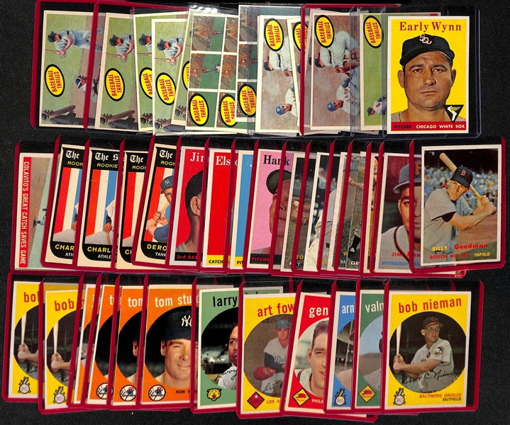 Lot of (43) Topps 1957-1959 w. 1958 Topps Early Wynn