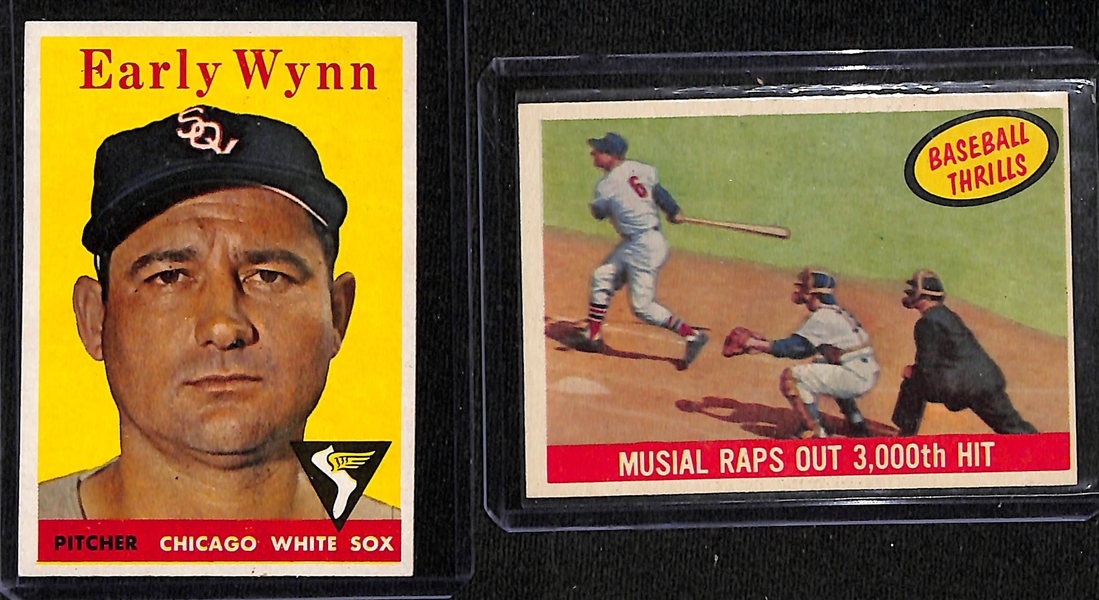 Lot of (43) Topps 1957-1959 w. 1958 Topps Early Wynn