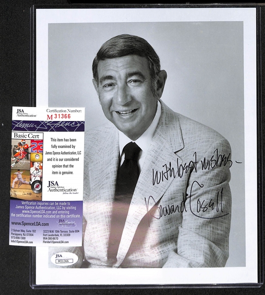 Legendary Announcer Howard Cosell Signed 8x10 Photo (JSA COA)