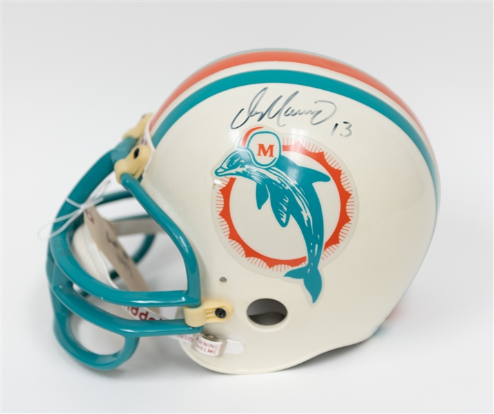 Dan Marino Signed Full-Size Riddell Miami Dolphins Helmet (UDA Sticker & JSA Auction Letter)