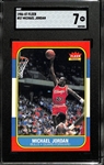 1986-87 Fleer Michael Jordan #57 Rookie Card Graded SGC 7