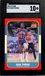 1986-87 Fleer Isiah Thomas  #109 Rookie Card Graded SGC 10 Gem Mint!