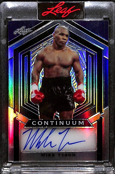 2023 Leaf Continuum Mike Tyson Autographed Card (#25/393)