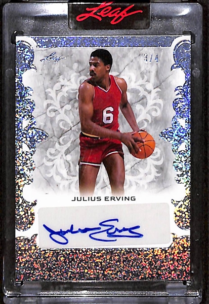 2023 Leaf Superlative  Julius Erving Autographed Card #ed 3/4