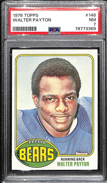 1976 Topps Walter Payton Rookie Card #146 Graded PSA 7