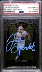 2020 Panini Prizm Justin Herbert Autographed/Signed Rookie Card #144 (PSA/DNA Authenticated/Slabbed)
