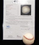 RARE Pie Traynor (Pirates Legendary HOFer) Single-Signed Spalding Baseball - Full JSA Letter of Authenticity