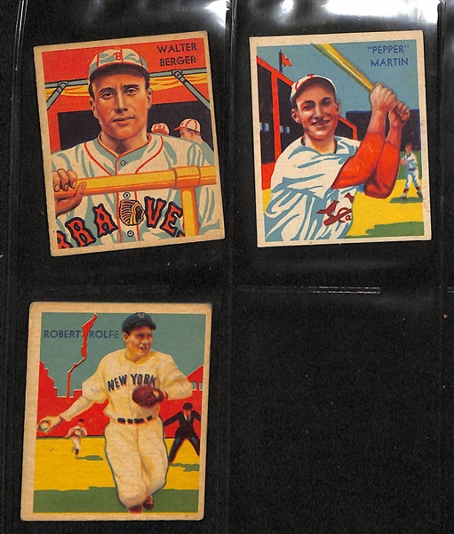 Lot of (66) 1934-36 Diamond Stars Baseball Cards w. Pepper Martin (HOF)