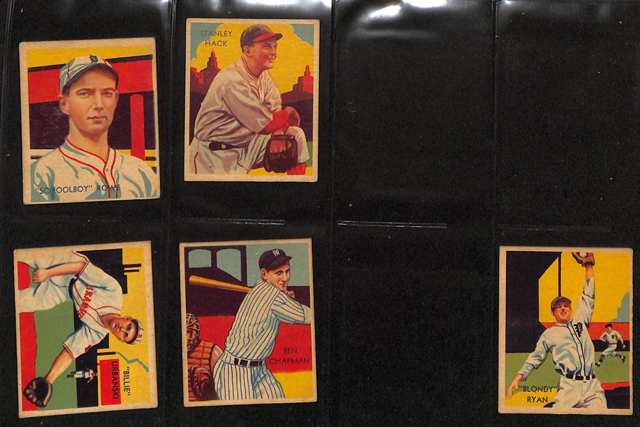 Lot of (66) 1934-36 Diamond Stars Baseball Cards w. Pepper Martin (HOF)