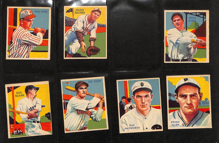 Lot of (66) 1934-36 Diamond Stars Baseball Cards w. Pepper Martin (HOF)