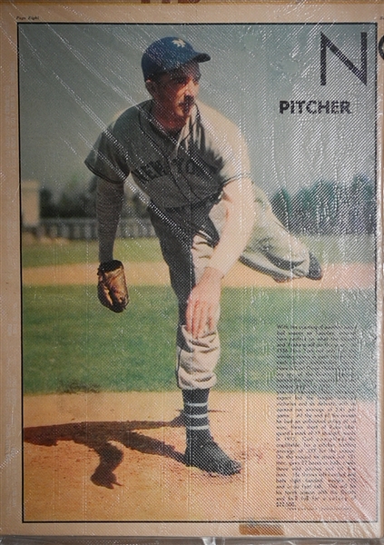 Rarely Seen Large 1930s Sunday News Supplement (22.5x 15.5) of Lou Gehrig & Carl Hubbell