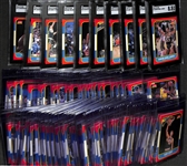 High-Quality 1986-87 Fleer Basketball Near Complete Set (130 of 132 cards) w.  10 Graded Cards - Mostly Pack-Fresh Condition (Missing Michael Jordan & Isiah Thomas)