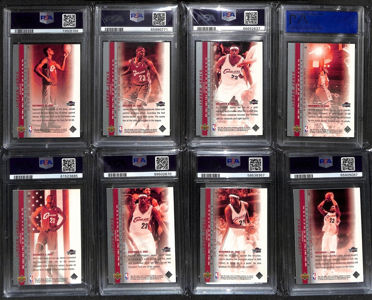 20-Card 2003-04 Upper Deck Phenomenal Beginning Basketball Rookie Card Set (All 20 Cards Graded PSA 10)