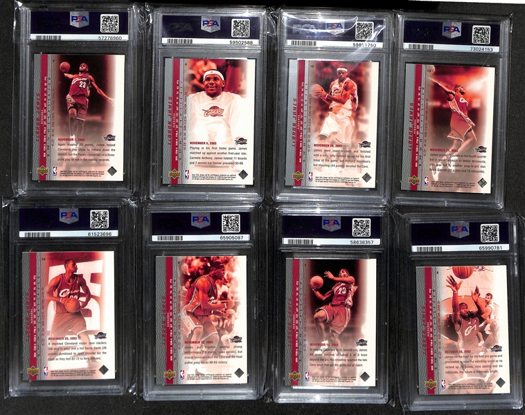 20-Card 2003-04 Upper Deck Phenomenal Beginning Basketball Rookie Card Set (All 20 Cards Graded PSA 10)