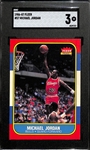 1986-87 Fleer Michael Jordan #57 Rookie Card Graded SGC 3 (Great Eye Appeal!)