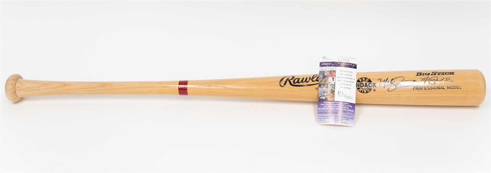 Mike Schmidt Signed Rawlings Mike Schmidt Big Stick Professional Model Baseball Bat (JSA COA)