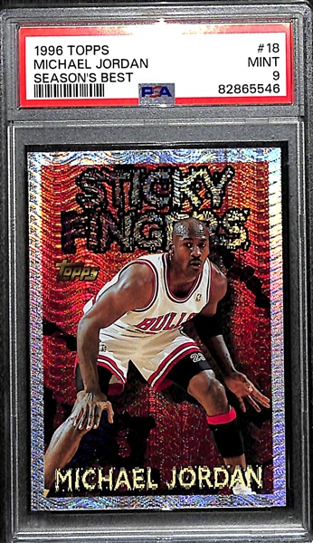 1996-97 Topps Michael Jordan Season's Best Graded PSA 9