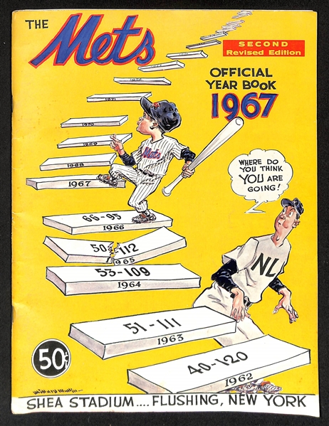 Lot of (8) Booklet/Programs of NY Mets from 1964-1970