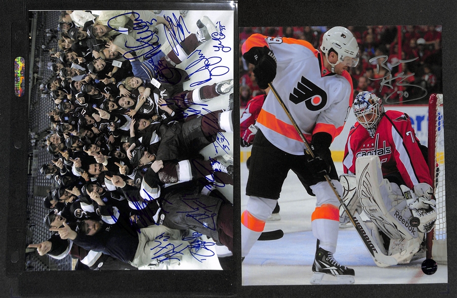 Lot of (14) Hockey Autographs Inc. Gordie Howe 8.5x11 UDA Hockey Heroes (PSA/DNA), Jeremy Roenick Photo, + (JSA Auction Letter)