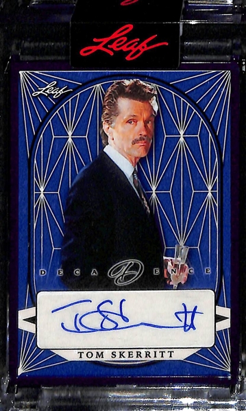 Lot of (3) 2023 Leaf Decadence Autographs - Ewan McGregor (#/10), G Herbo (#/10), Tom Skerritt (#/8)