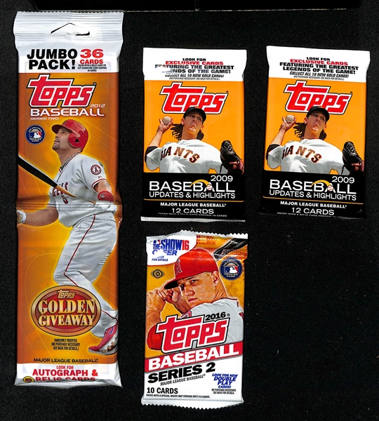 Lot of (46+) Sports Cards w/ Rookies, SPs, and Packs inc. 1989 Fleer Bill Ripken FF Error, 1993 Topps Derek Jeter Rookie, +