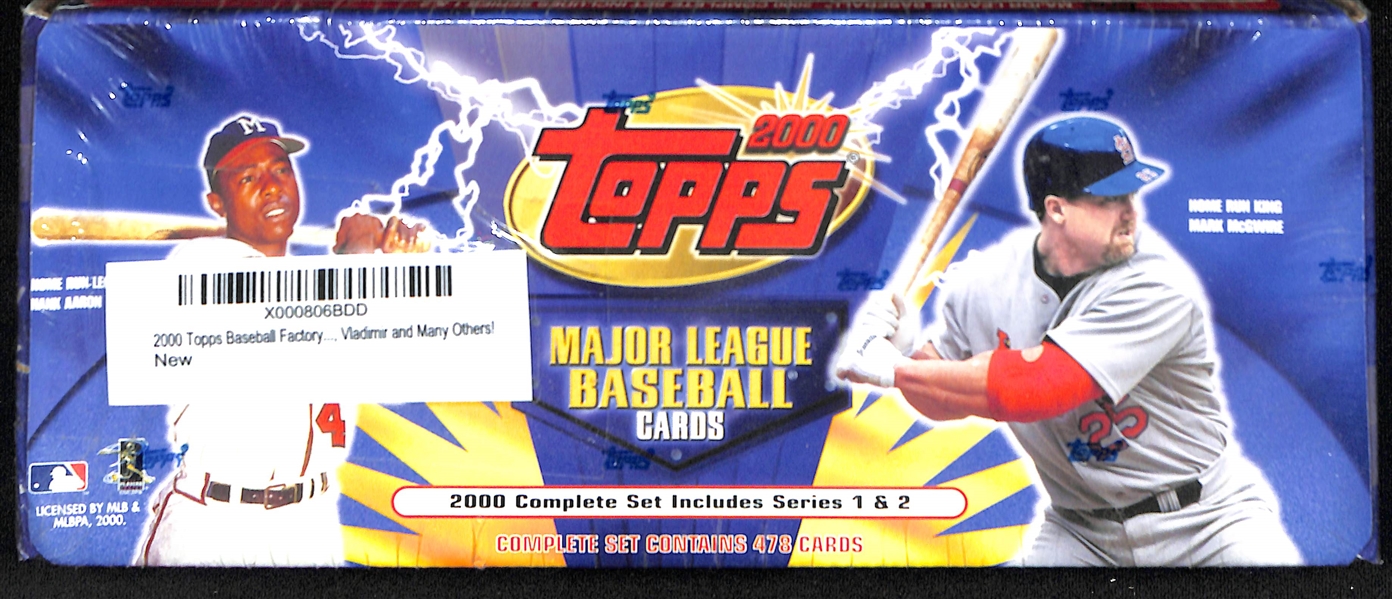 Lot of (3) Factory Sealed Topps Baseball Complete Sets - 1995, 1996, 2000