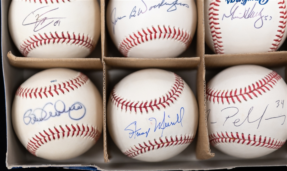 Lot of (12) Signed Official Minor League Rawling Baseballs inc. Chris Hoiles, Phil Coke, + (JSA Auction Letter)