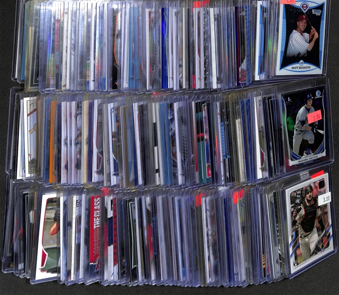 Over 175 Baseball Rookie Cards (Most from the Past 35 Years) Inc. Griffey Jr., Deion Sanders, Jim Thome, Bo Jackson, Anthony Volpe, F. Thomas, Piazza, Alonso, +