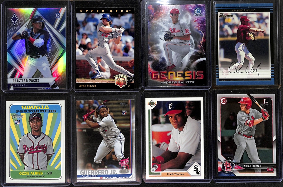 Over 175 Baseball Rookie Cards (Most from the Past 35 Years) Inc. Shohei Ohtani, Bo Jackson, Rutschman, Elly De La Cruz, Alonso, Julio Rodriguez, Ronald Acuna, Vlad. Guerrero Jr,. F. Thomas, Utley,...