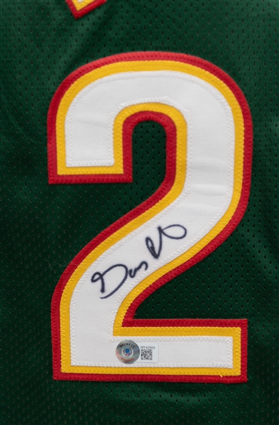 Gary Payton Signed Supersonics Jersey - Beckett Authentic