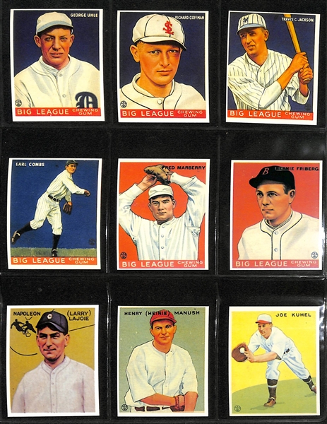 Lot of (6) Goudey and American Caramel Reprint Sets - 1933 Goudey, 1934 Goudey, 1936 Black and White, (2) American Caramel