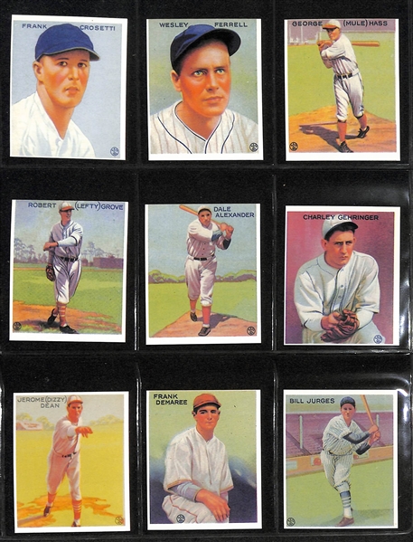 Lot of (6) Goudey and American Caramel Reprint Sets - 1933 Goudey, 1934 Goudey, 1936 Black and White, (2) American Caramel