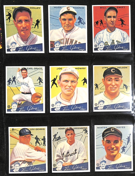 Lot of (6) Goudey and American Caramel Reprint Sets - 1933 Goudey, 1934 Goudey, 1936 Black and White, (2) American Caramel