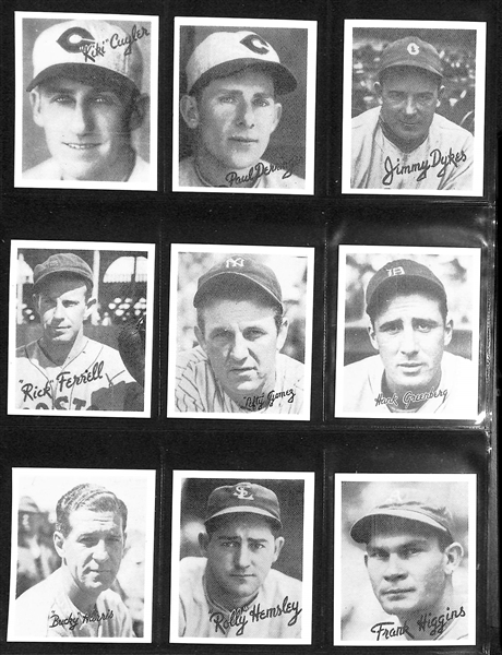 Lot of (6) Goudey and American Caramel Reprint Sets - 1933 Goudey, 1934 Goudey, 1936 Black and White, (2) American Caramel