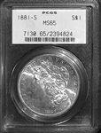 1881-S MS65 Morgan $1 Silver Coin