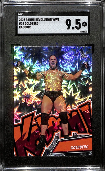 2023 Panini Revolution WWE Wrestling #19 Bill Goldberg Kaboom SGC Graded 9.5