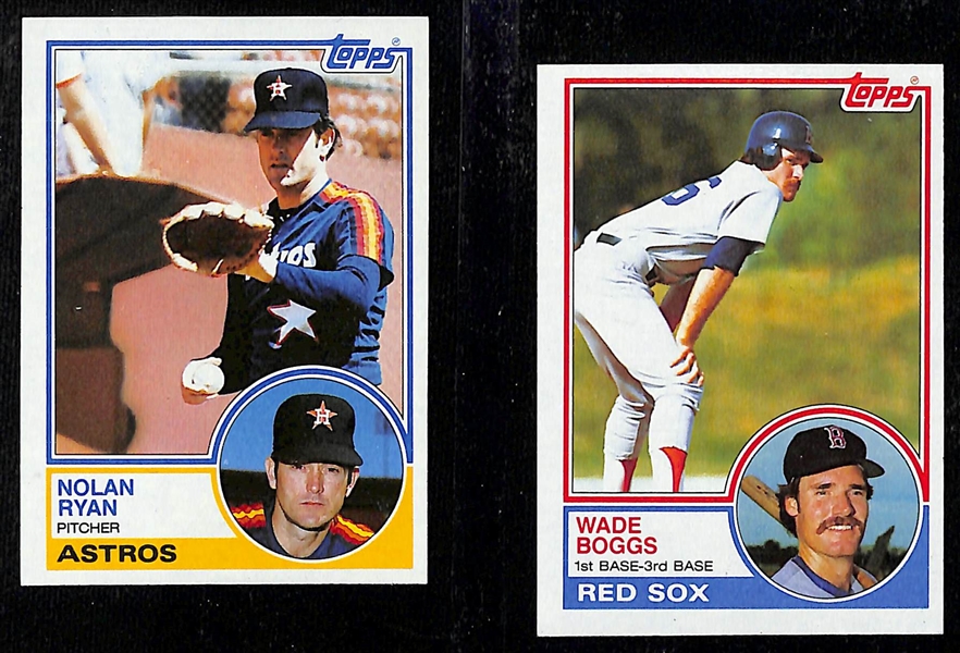 1983 Topps Baseball Complete Set (Boggs, Gwynn, Sandberg Rookies)