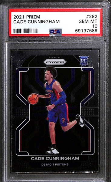 Lot of (4) Graded Basketball Cards inc. 2019-20 Mosaic Stephen Curry Got Game? Orange (BGS 9.5) (#/25), 2020-21 Prizm Lamelo Ball Rookie SIlver (PSA 9), +