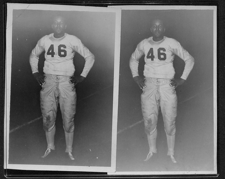 Lot of (7) Vintage Football Type 1 Photographs w Negro League c.1940s 