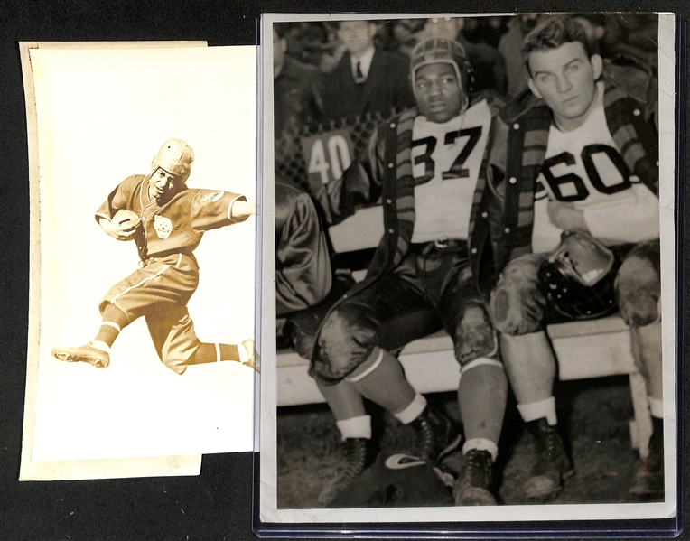 Lot of (7) Vintage Football Type 1 Photographs w Negro League c.1940s 