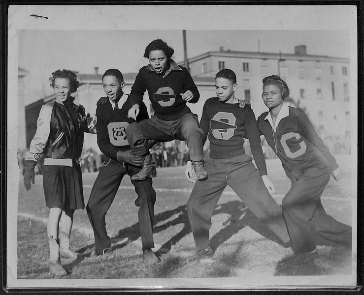 Lot of (7) Vintage Football Type 1 Photographs w Negro League c.1940s 